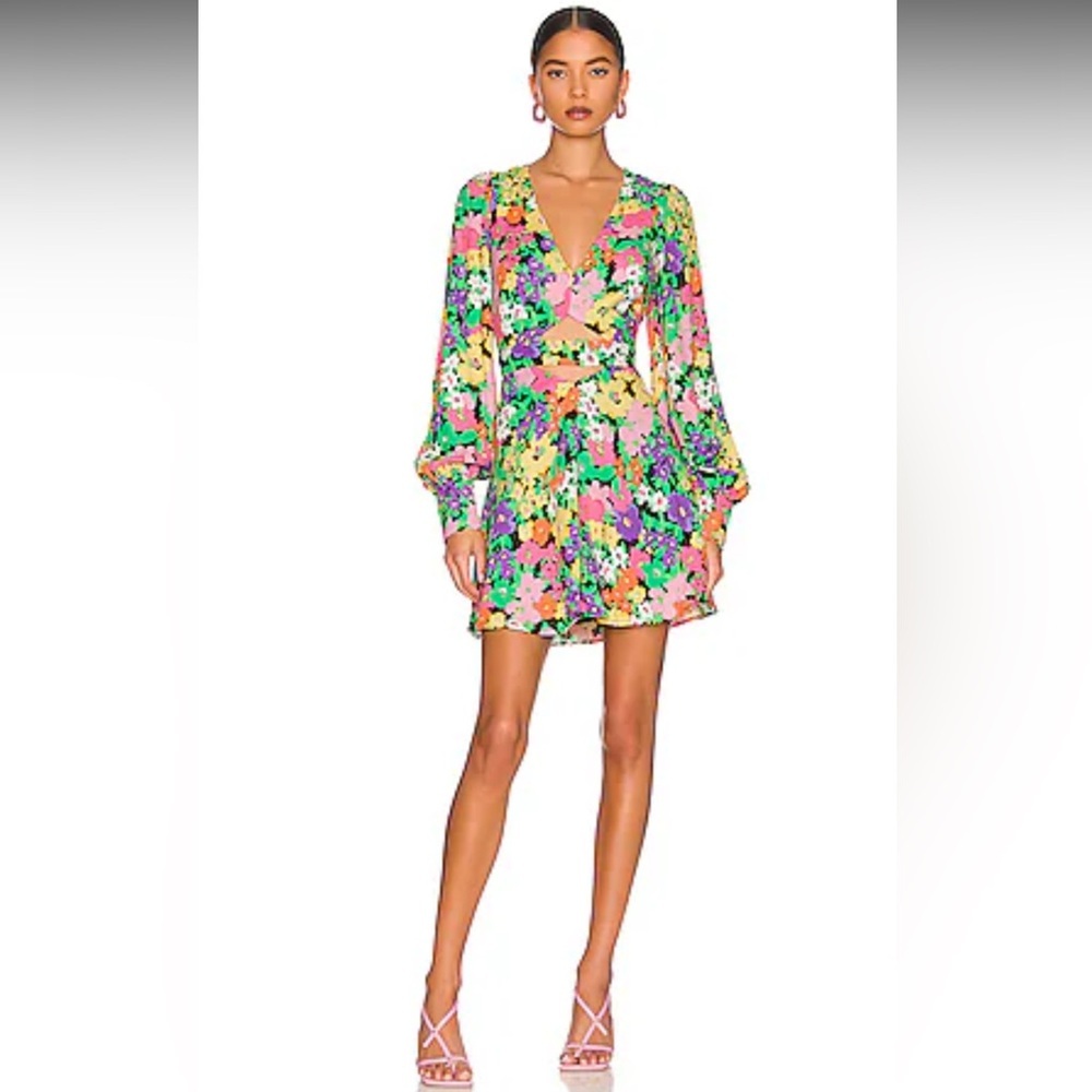 AFRM Merino Dress In Neon Garden